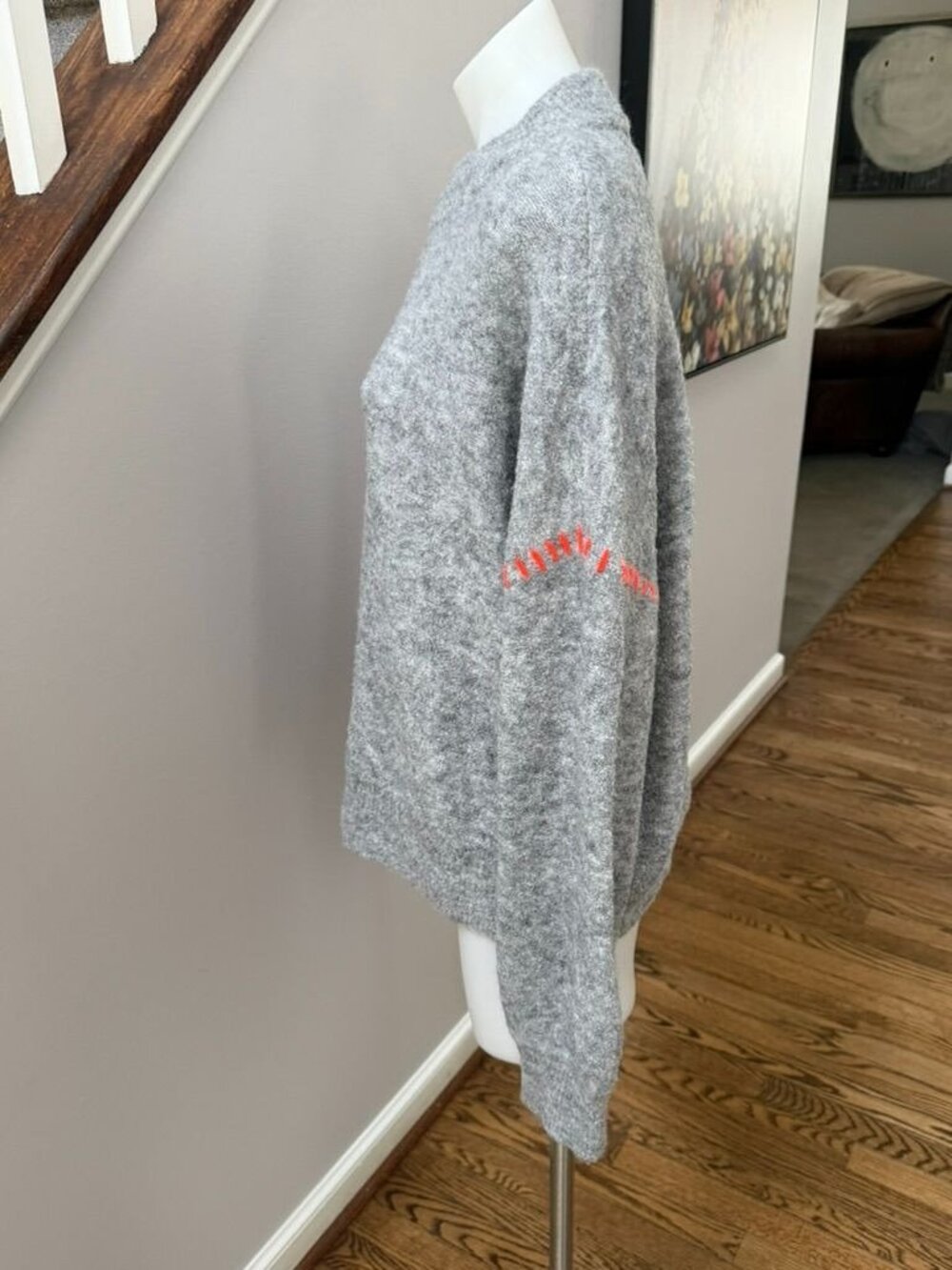 Lilla P Grey Crewneck Sweater Size Large - Picture 3 of 3